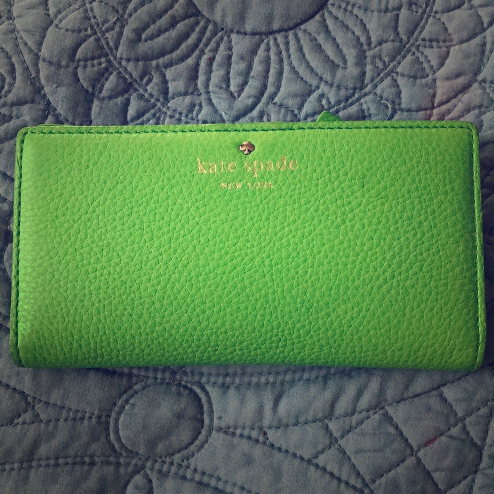 Kate Spade lime green wallet